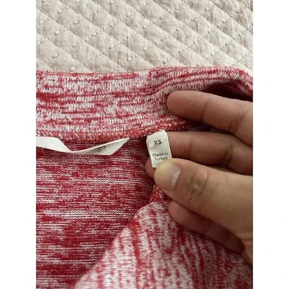 Soft Surroundings Touchable Tunic Pullover Button Sweater Red Size XS - Picture 9 of 10